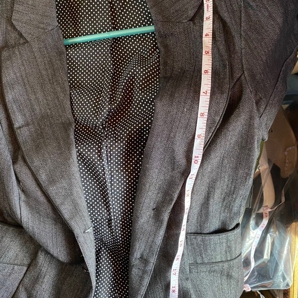 Maurices short sleeve blazer polka dot lining sz M - Picture 6 of 7